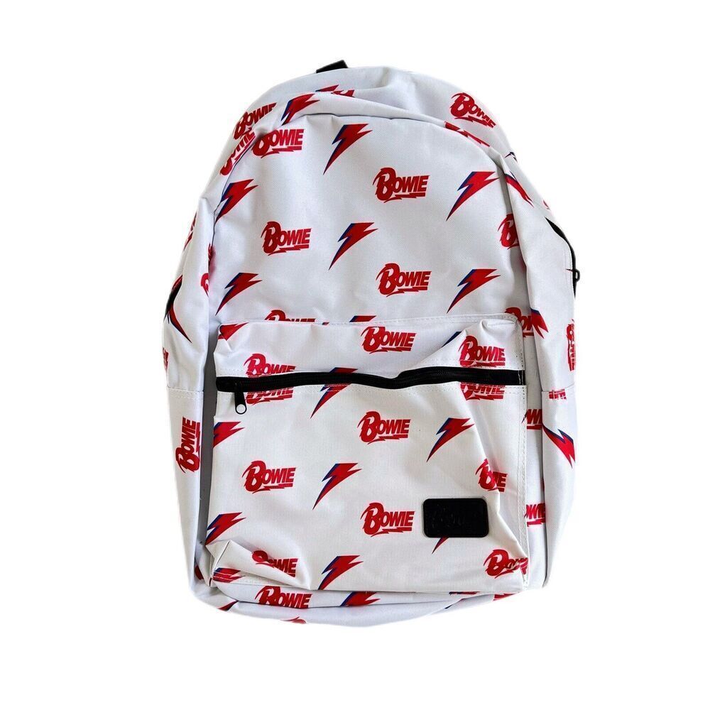 NEW David Bowie Backpack Large Logo All Over NWT